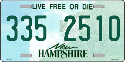 NH license plate 3352510