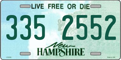 NH license plate 3352552