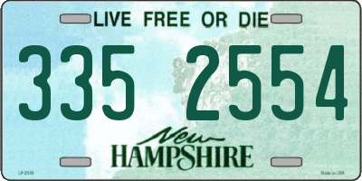 NH license plate 3352554