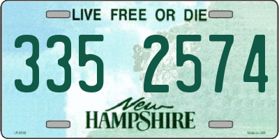 NH license plate 3352574