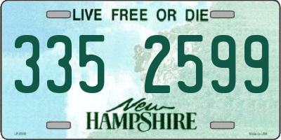 NH license plate 3352599