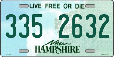 NH license plate 3352632