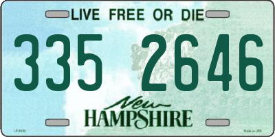 NH license plate 3352646