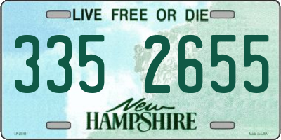NH license plate 3352655