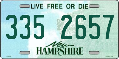 NH license plate 3352657