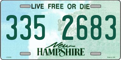 NH license plate 3352683