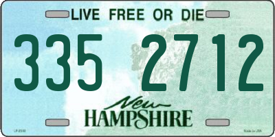 NH license plate 3352712