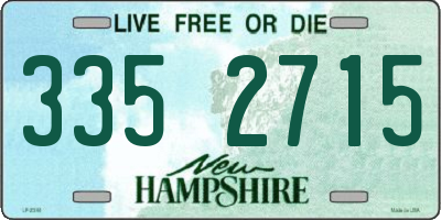 NH license plate 3352715