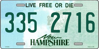 NH license plate 3352716
