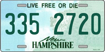 NH license plate 3352720