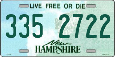 NH license plate 3352722