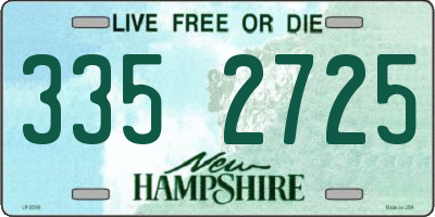 NH license plate 3352725