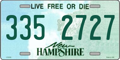 NH license plate 3352727