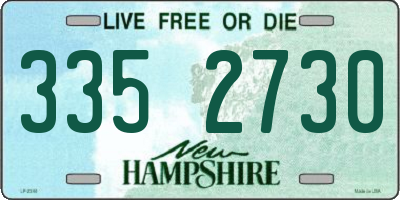 NH license plate 3352730