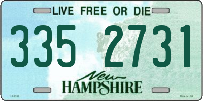 NH license plate 3352731