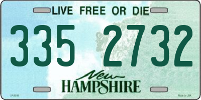 NH license plate 3352732