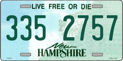 NH license plate 3352757