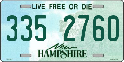 NH license plate 3352760