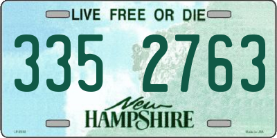 NH license plate 3352763