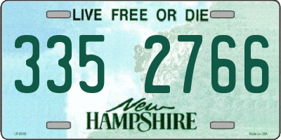 NH license plate 3352766