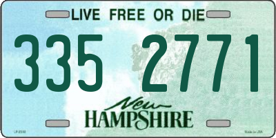 NH license plate 3352771