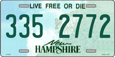 NH license plate 3352772