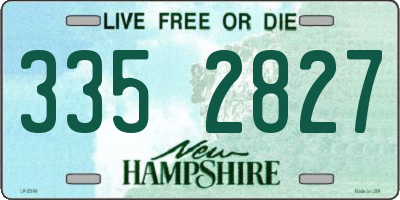 NH license plate 3352827