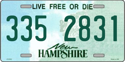 NH license plate 3352831