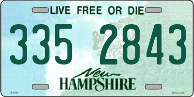 NH license plate 3352843
