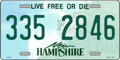 NH license plate 3352846