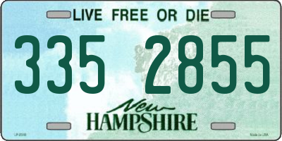 NH license plate 3352855