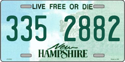 NH license plate 3352882