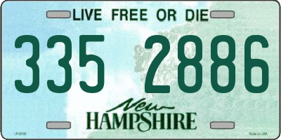 NH license plate 3352886