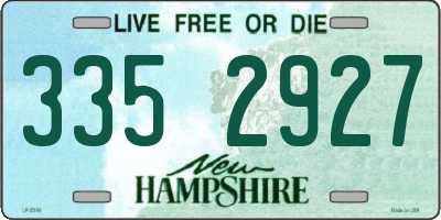 NH license plate 3352927