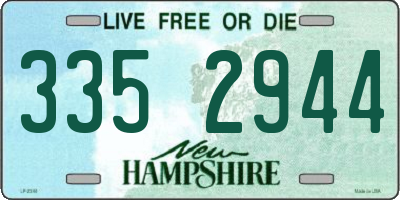 NH license plate 3352944