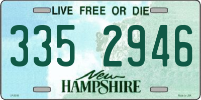 NH license plate 3352946