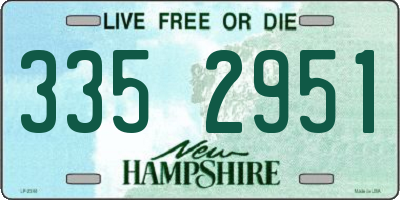 NH license plate 3352951