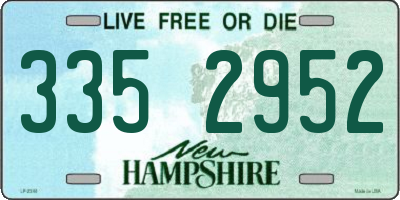 NH license plate 3352952
