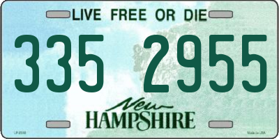 NH license plate 3352955