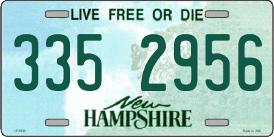 NH license plate 3352956