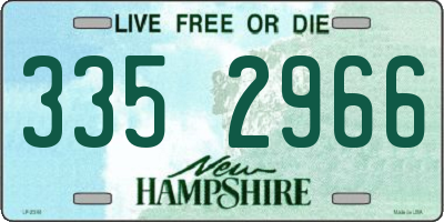 NH license plate 3352966