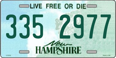 NH license plate 3352977
