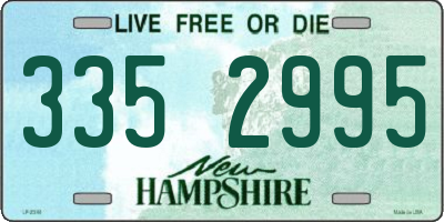 NH license plate 3352995