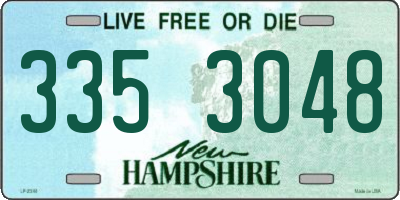 NH license plate 3353048