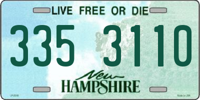 NH license plate 3353110