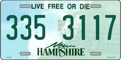 NH license plate 3353117