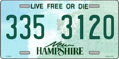 NH license plate 3353120