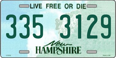 NH license plate 3353129