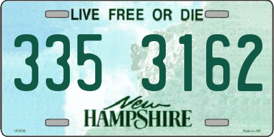 NH license plate 3353162