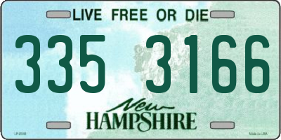 NH license plate 3353166